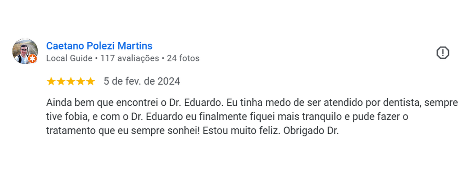 Avaliação de paciente