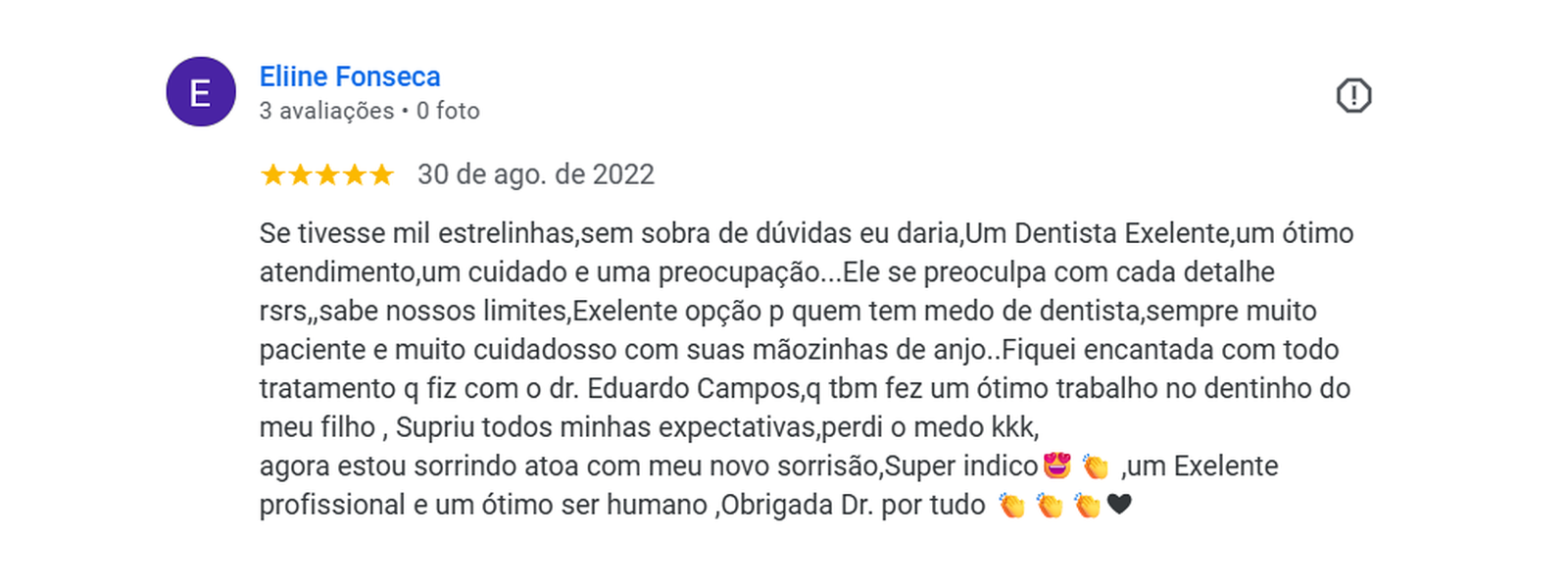 Avaliação de paciente